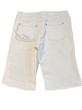 Style & Co. Premium Denim White Bermuda Shorts (6)